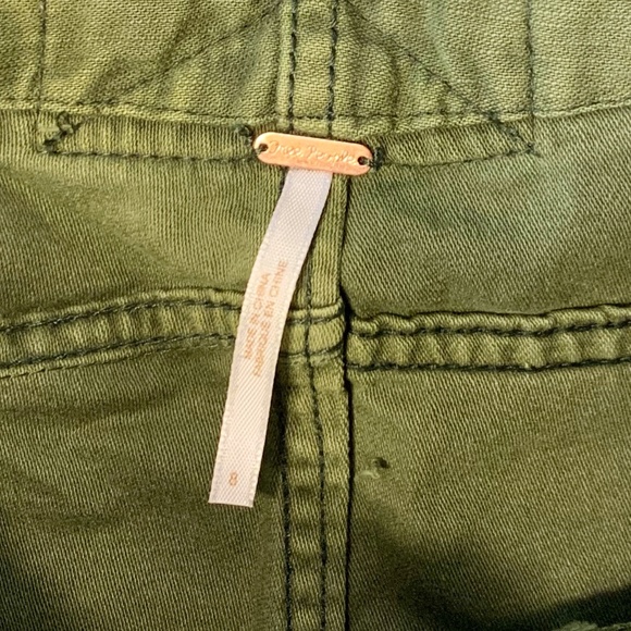 Free People Army Green Utility Style Skirt (8) - Picture 4 of 4